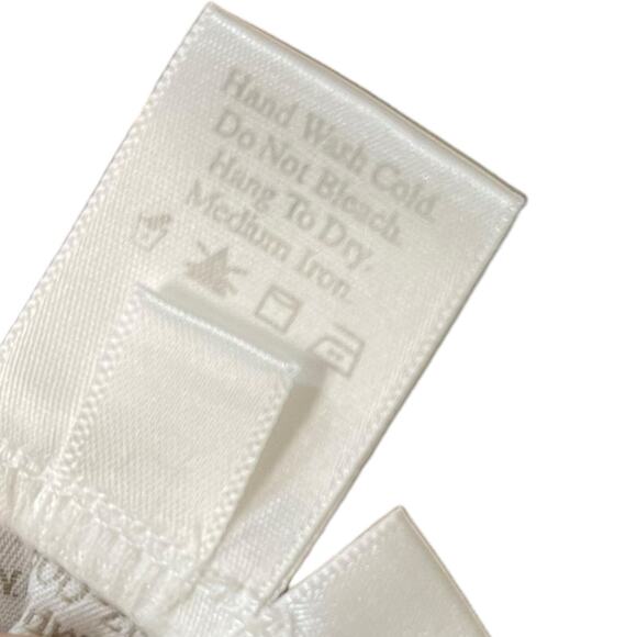 Coldwater Creek Linen Knee Length Skirt Women's S Green Tan Academia Striped Y2K - Picture 9 of 11